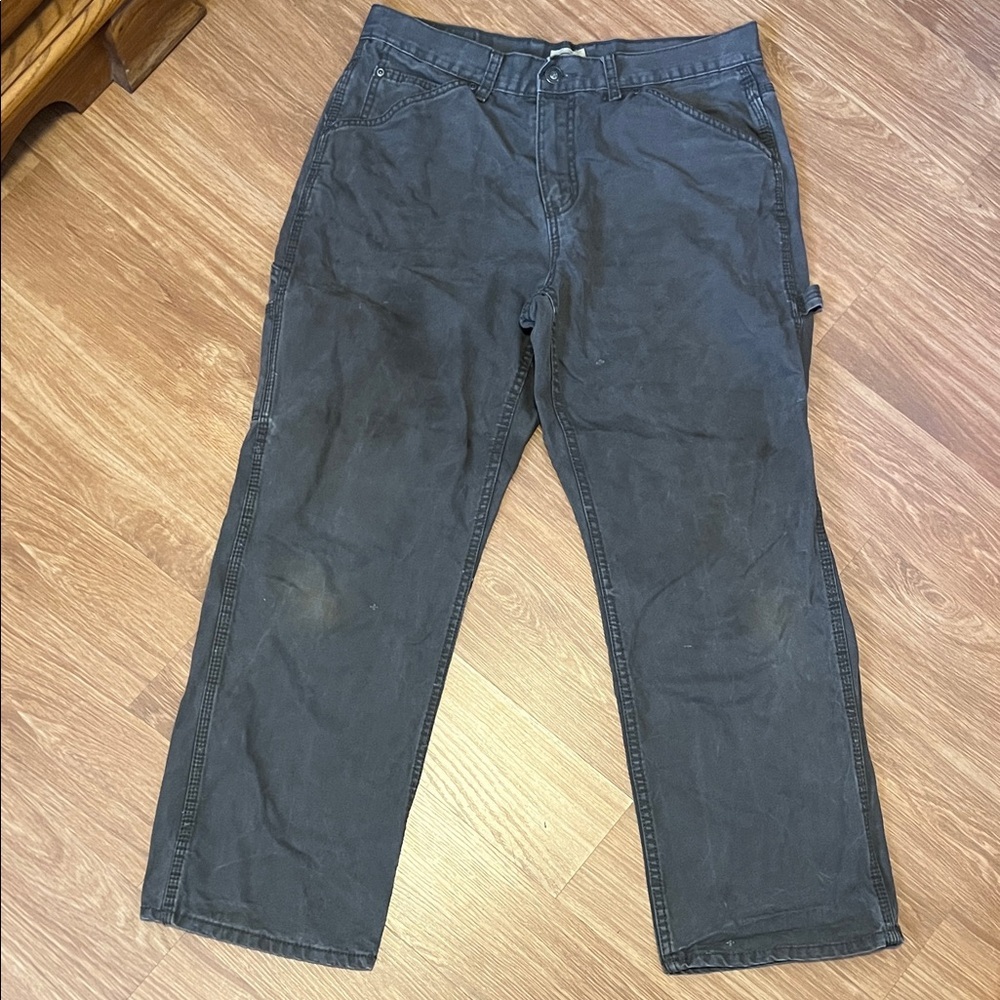 CE Schmidt Men's Charcoal Cargo Pants 36/30 used still a lot of life in these